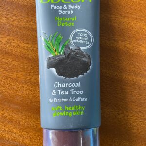 Odeon Charcoal & Tea Tree Face & Body Scrub 100ml (100% Original)